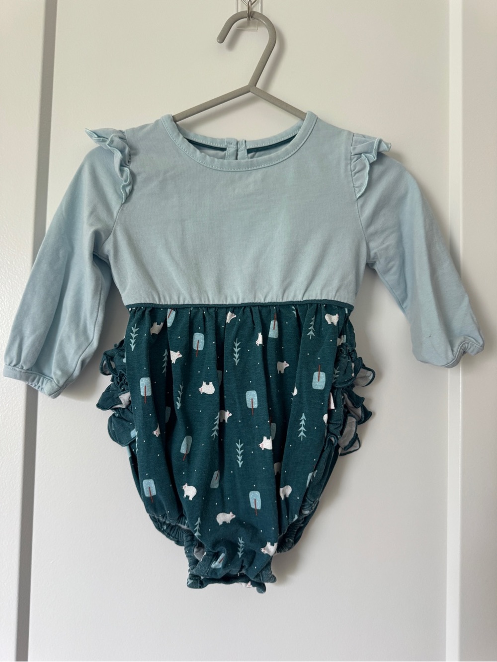 Ruffle Butts Long Sleeve Bubble Romper